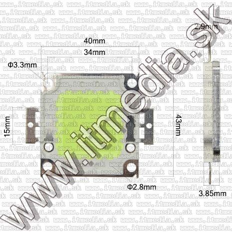 Image of Led Lamp Diode *Green* 30watt 170lumen 900mA 33V (IT12051)