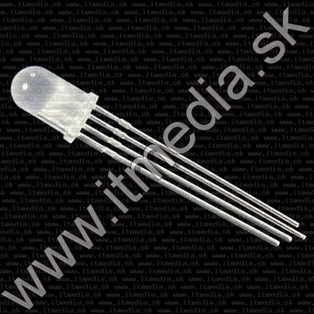 Image of Led Lamp Diode Diffused RGB Light 5mm 4-pin Common Anode !info (IT9788)