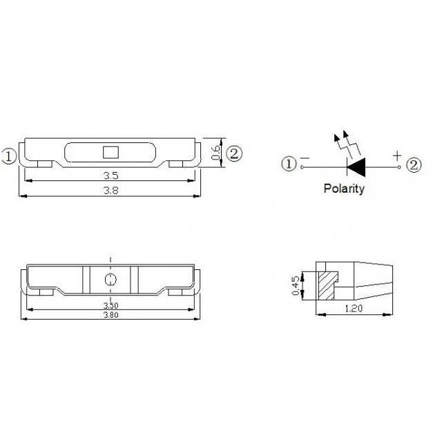LED Lamp Diode (chip) *SMD* 020 Cold White 6-7Lumen (IT11097) Image of LED Lamp Diode (chip) *SMD* 020 Cold White 6-7Lumen (IT11097)