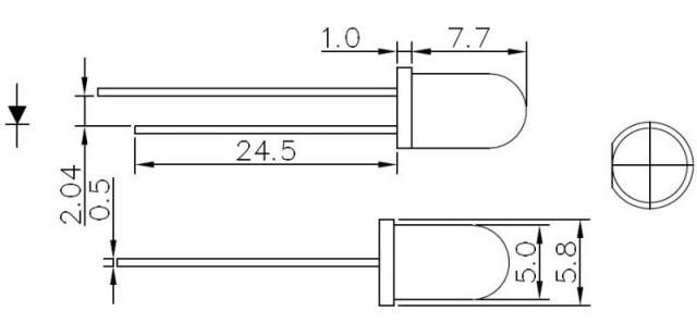 Image of Led Diode Water Clear *PINK* Light 5mm !info (IT9789)