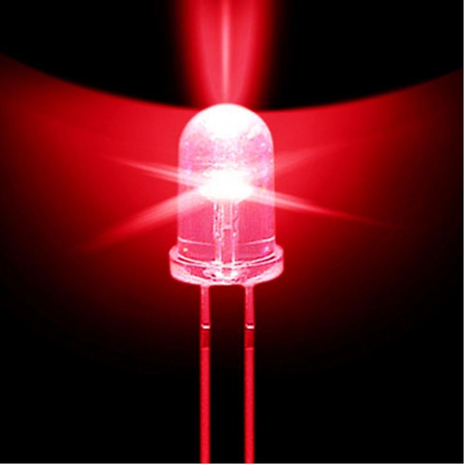 Image of Led Diode Water Clear Red Light 3mm !info (IT12037)