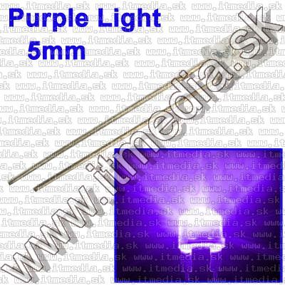 Image of Led Diode Water Clear *UV* Light 5mm 400nm !info (IT7937)