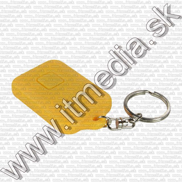Image of Solar keychain *3 LED flashlight* *Yellow* (IT9876)