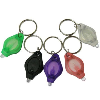 Image of Plastic *LED flashlight* Keychain 1x white LED (IT4668)