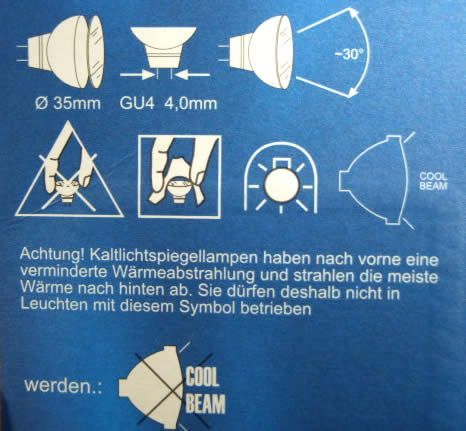 Image of GU-4 (MR11, G4) halogen bulb 35W 12V 2-set (IT3430)