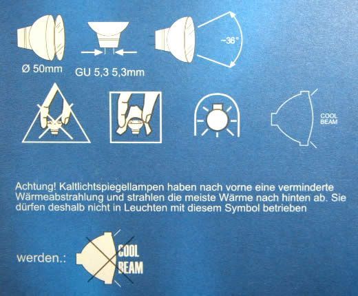Image of GU5.3 (MR16) halogen bulb 50W 12V 2-set (IT3432)