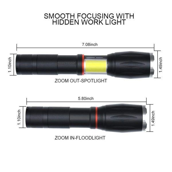 Image of Platinet High Power LED Tactical Flashlight 10w 250lm *ALU* [45086] INFO!!! (IT14507)