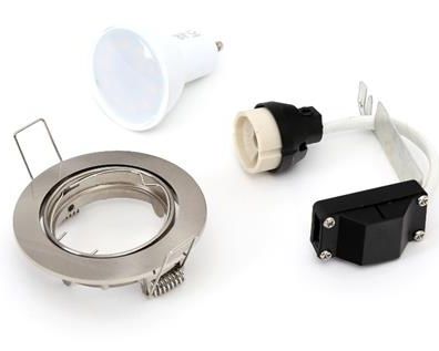 Image of LED GU10 Állmennyezet Szett (2800K) 7W 120° [48W] (IT12728)