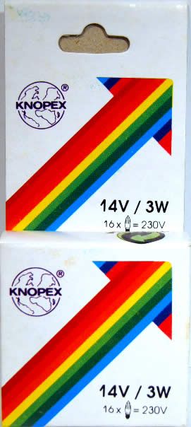 Image of Knopex Standard Bulb 14v 3Watt 3-set (IT3397)