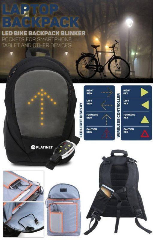 Image of Platinet 15,6 inch Biker Laptop Backpack with Remote LED [43680] (IT14509)