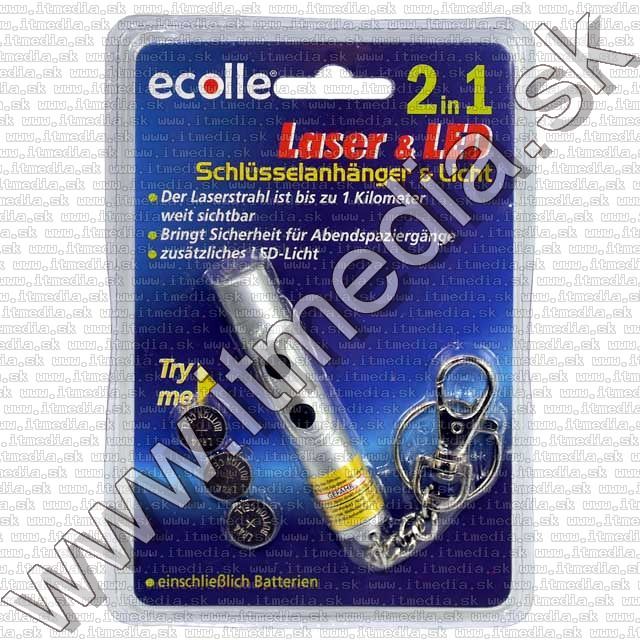 Image of Keychain Laser Pointer LED 2-in-1 (IT7575)