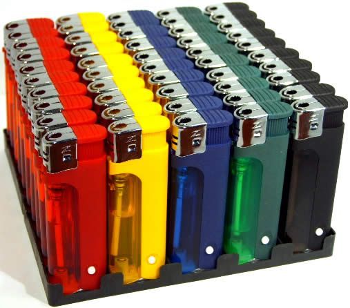 Image of Electronic cigarette lighter +BLUE LED 50-set INFO! (IT3405)
