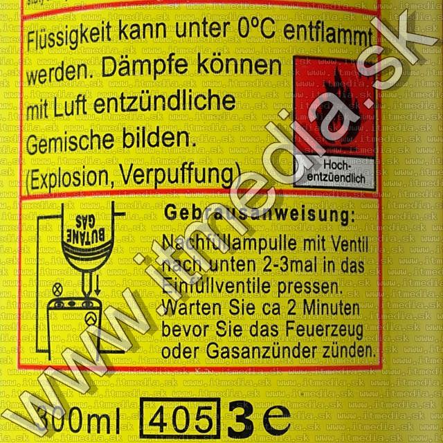 Image of Universal Lighter refill Gas (butane,250-300ml) (IT1703)