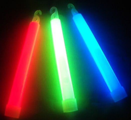 Image of Megtörhető Világító Fényrúd (Lightstick) 15cm (6 inch) (Piros / világoskék) (IT0261)