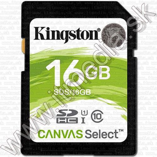 Image of Kingston Canvas Select SD-HC card 16GB UHS-I U1 Class10 (SDS) (IT13475)