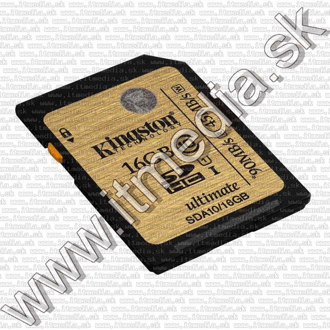Image of Kingston SD-HC card 16GB UHS-I U1 GOLD Class10 (SDA10) (IT11457)