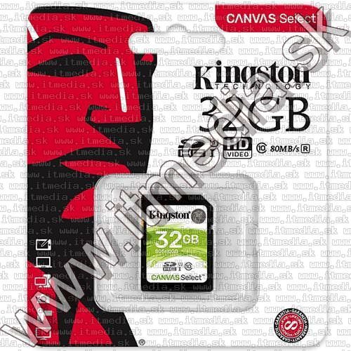 Image of Kingston Canvas Select SD-HC card 32GB UHS-I U1 Class10 (SDS) (IT13476)