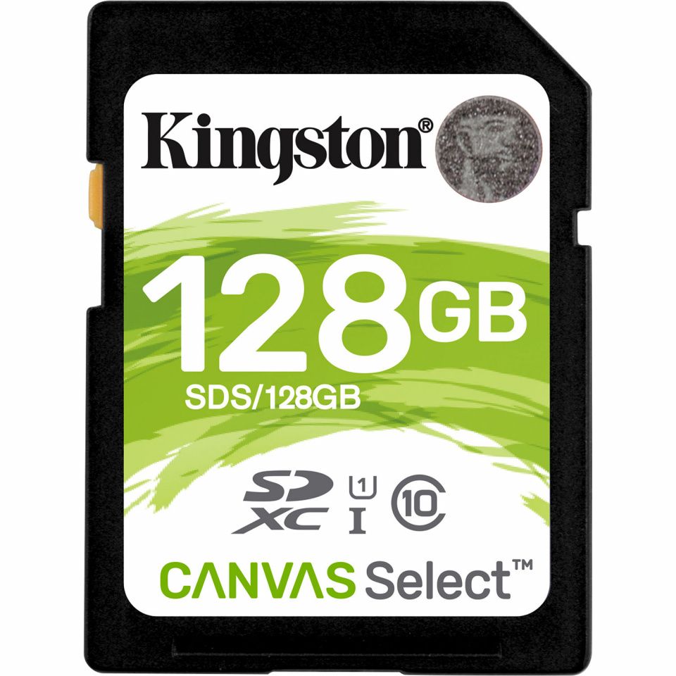 Image of Kingston Canvas Select SD-XC card 128GB UHS-I U1 Class10 (SDS) (IT14060)