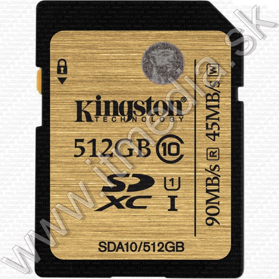 Image of Kingston SD-XC card 512GB UHS-I U1 GOLD Class10 (SDA10) (IT11462)