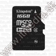 Kingston microSD-HC kártya 16GB Class4 adapter nélkül! (IT11556) Image of Kingston microSD-HC kártya 16GB Class4 adapter nélkül! (IT11556)