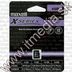 Image of Maxell microSD-HC kártya 4GB Class4 adapter nélkül! (IT11419)