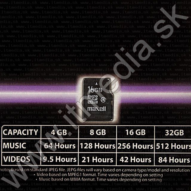 Image of Maxell microSD-HC kártya 16GB Class4 adapter nélkül! (IT9408)