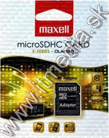 Image of Maxell microSD-HC card 32GB *Class10* + adapter X-Series (IT9021)
