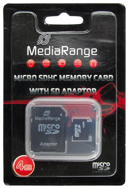 Image of MediaRange microSD-HC 4GB *Class 10* (IT5723)