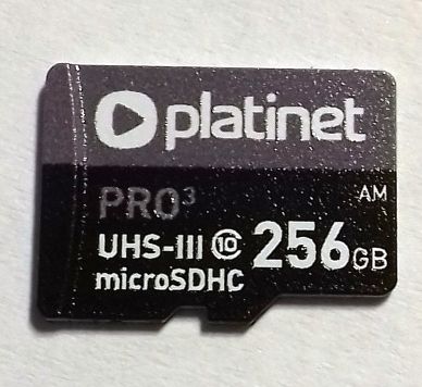 Image of Platinet microSD kártya 256GB UHS-I u3 a2 [45094]  [95R70W] (IT14293)