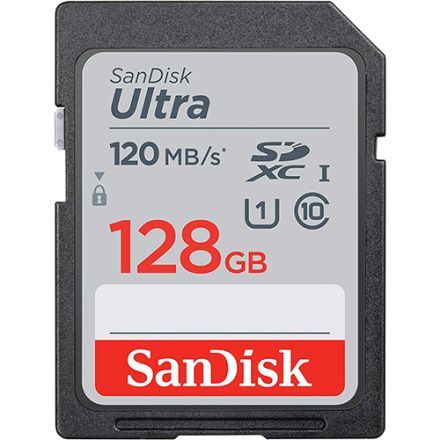 Sandisk SD-XC kártya 128GB UHS-I U1 *Ultra* Class10 120MB/s (IT14703) Image of Sandisk SD-XC kártya 128GB UHS-I U1 *Ultra* Class10 120MB/s (IT14703)