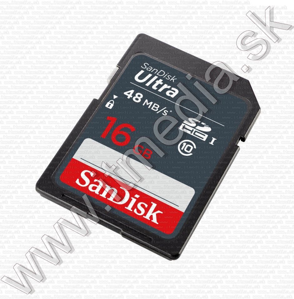 Image of Sandisk SD-HC kártya 16GB UHS-I U1 *Ultra* Class10 48MB/s (IT11855)