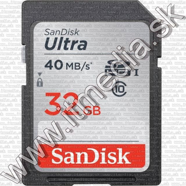 Image of Sandisk SD-HC kártya 32GB UHS-I U1 *Ultra* Class10 40MB/s (IT11067)