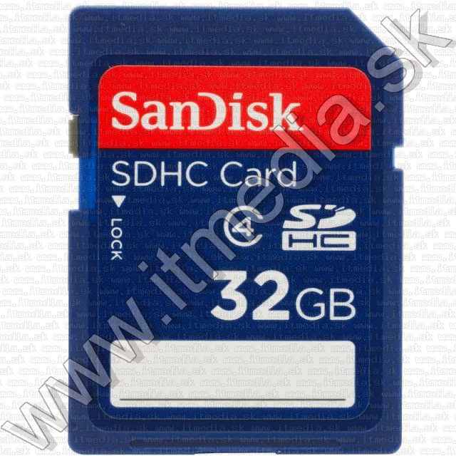 Sandisk SD-HC kártya 32GB Class4 (IT10728) Image of Sandisk SD-HC kártya 32GB Class4 (IT10728)