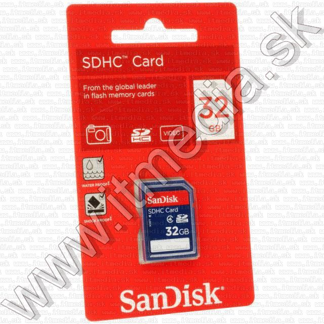 Sandisk SD-HC kártya 32GB Class4 (IT10728) Image of Sandisk SD-HC kártya 32GB Class4 (IT10728)