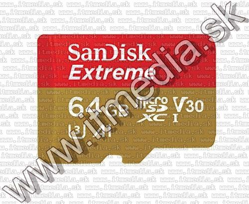 Image of Sandisk microSD-XC card 64GB UHS-I U3 V30 *Mobile Extreme* 100/60 MB/s + adapter (IT13313)