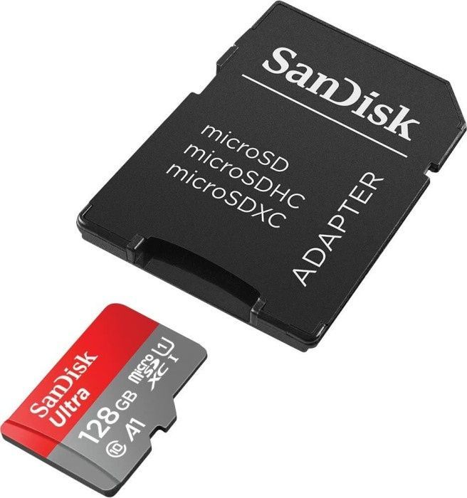 Sandisk microSD-XC kártya 128GB UHS-I U1 A1 *Ultra* 120MB/s + adapter (IT14712) Image of Sandisk microSD-XC kártya 128GB UHS-I U1 A1 *Ultra* 120MB/s + adapter (IT14712)
