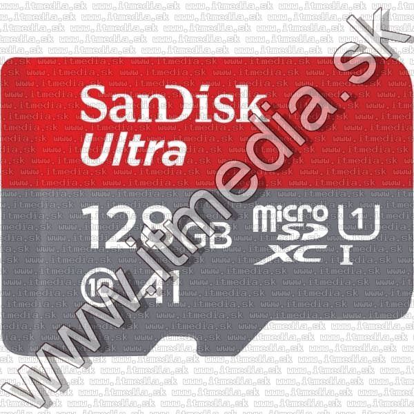 Image of Sandisk microSD-XC kártya 128GB UHS-I U1 A1 *Ultra CLASS10* 100MB/s (IT13352)