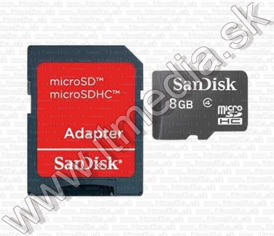 Image of Sandisk microSD-HC card 8GB CLASS2 (IT3380)