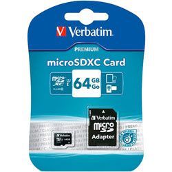 Image of Verbatim Premium microSD card 64GB UHS-I U1  INFO! (IT14454)