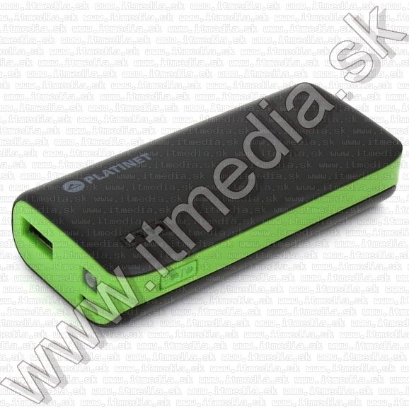 Platinet Powerbank 4400mAh Fekete+Zöld (42914) (IT11480) Image of Platinet Powerbank 4400mAh Fekete+Zöld (42914) (IT11480)