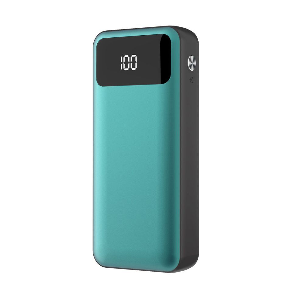 Image of Platinet LCD Powerbank Li-Po 10000mAh Green-Blue (45001) (IT14316)