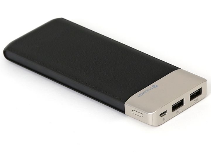 Platinet Powerbank 11000mAh Fekete (43793) Bőr (IT13898) Image of Platinet Powerbank 11000mAh Fekete (43793) Bőr (IT13898)