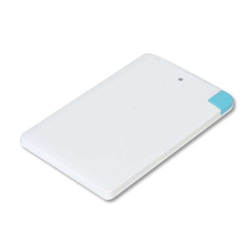 Image of Omega Slim Powerbank Li-Po 2000mAh White (42805) *Credit Card* (IT12808)