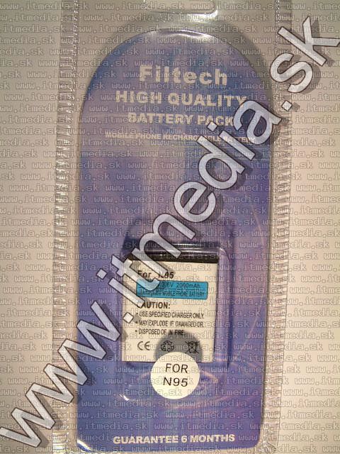 Image of Nokia Mobile (Cellphone) Accu N95 (compatible) (IT1889)