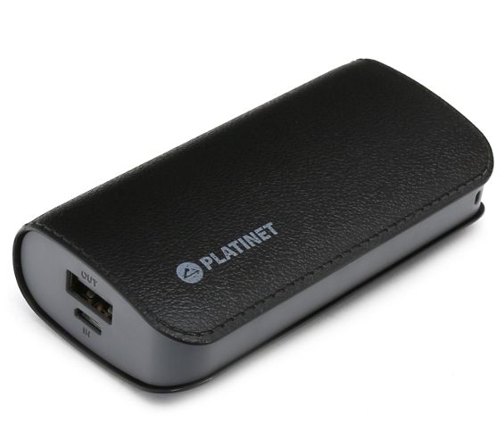Platinet Powerbank 5200mAh Fekete (43408) Bőr (IT13894) Image of Platinet Powerbank 5200mAh Fekete (43408) Bőr (IT13894)