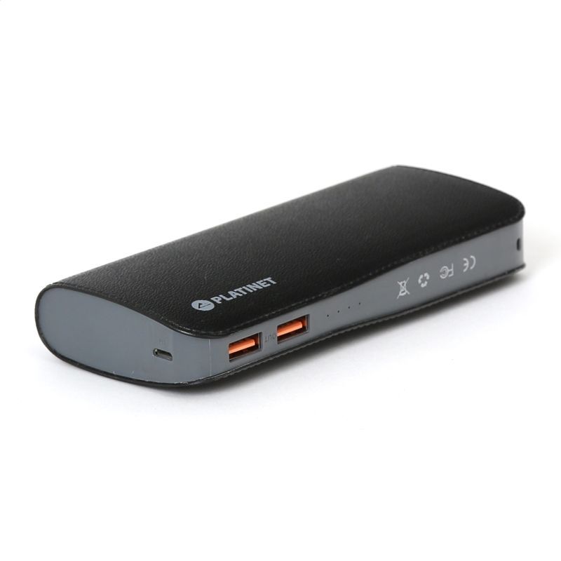 Image of Platinet QC3.0 Powerbank 15000mAh Black Leather (44033) (IT14276)