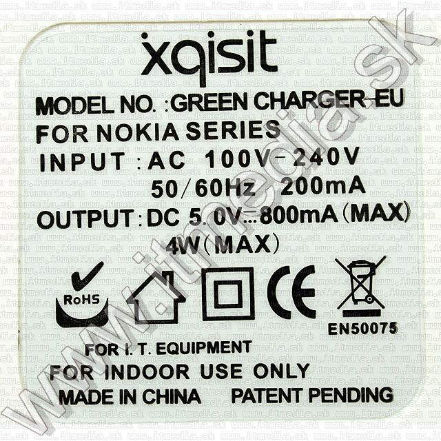 Image of Nokia 230V mobile charger, N95, Xquisit Eco Line (IT8088)