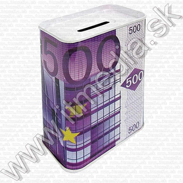 Image of Metal Money Box *medium* 11 cm Type 6 *500 EUR* (IT9241)