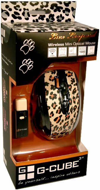 Image of G-Cube Lux Wireless Mouse G4L-70BF *Brown Leopard* (IT2953)