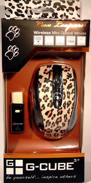 Image of G-Cube Lux Wireless Mouse G4L-70BF *Brown Leopard* (IT2953)